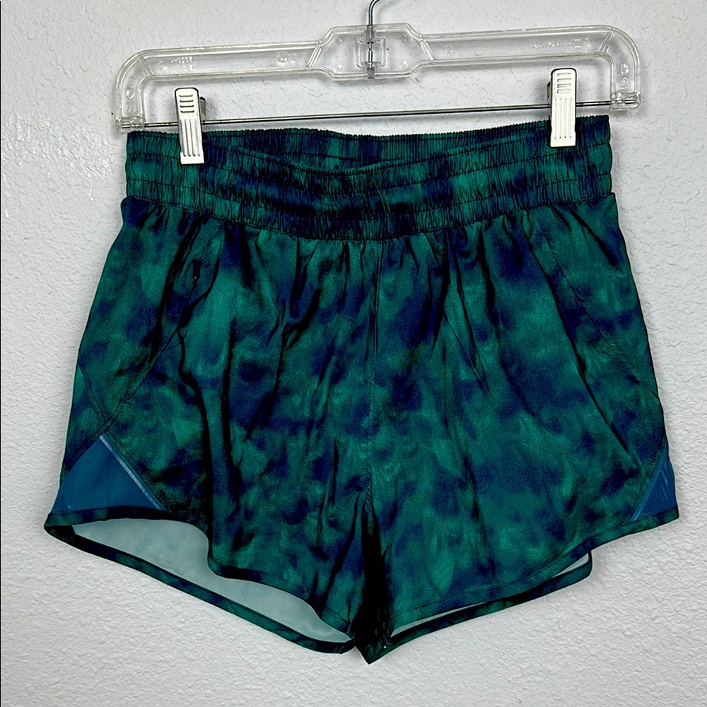 All in Motion Green and Blue Athletic Shorts with Relaxed Fit